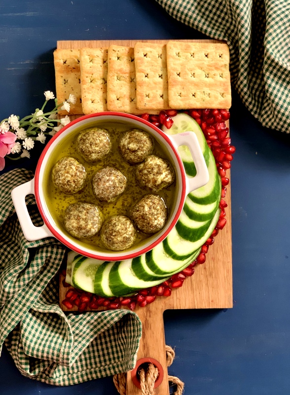 Yoghurt Cheese Balls Labneh Balls Ribbons to Pastas