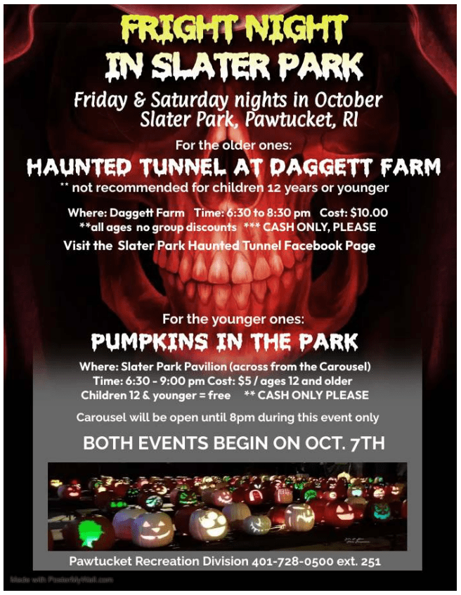 Fright Nights In Slater Park Things To Do In Rhode Island RI Events