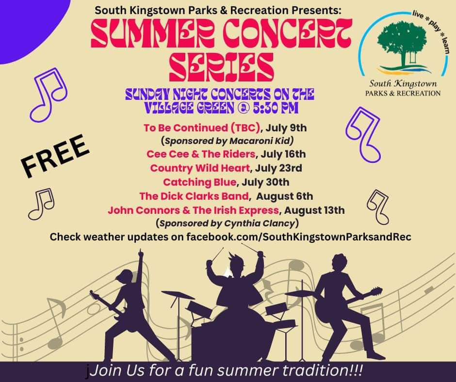 Summer Concert Series / S. Kingstown, RI Things To Do In Rhode Island