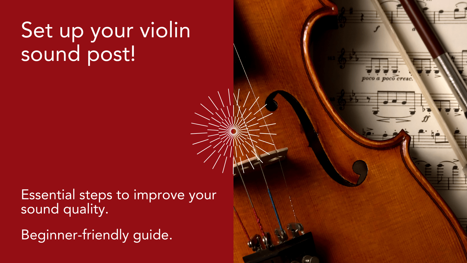How to Set Up a Violin Sound Post Ricard Bunnel
