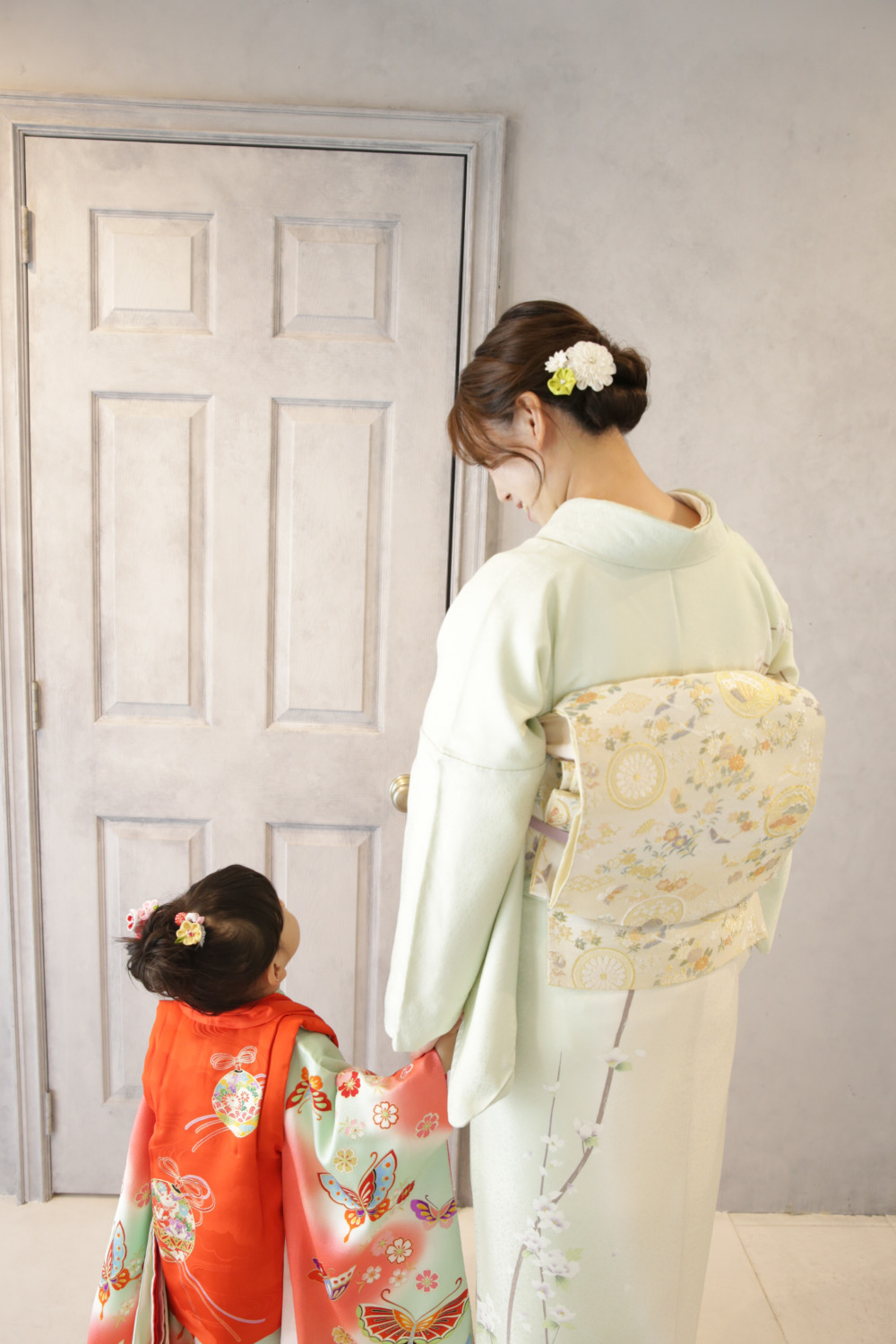 ＜レンタルきもの＞七五三 訪問着 きもの六花（ricca） 大阪市北区中崎町 和裁・着付け