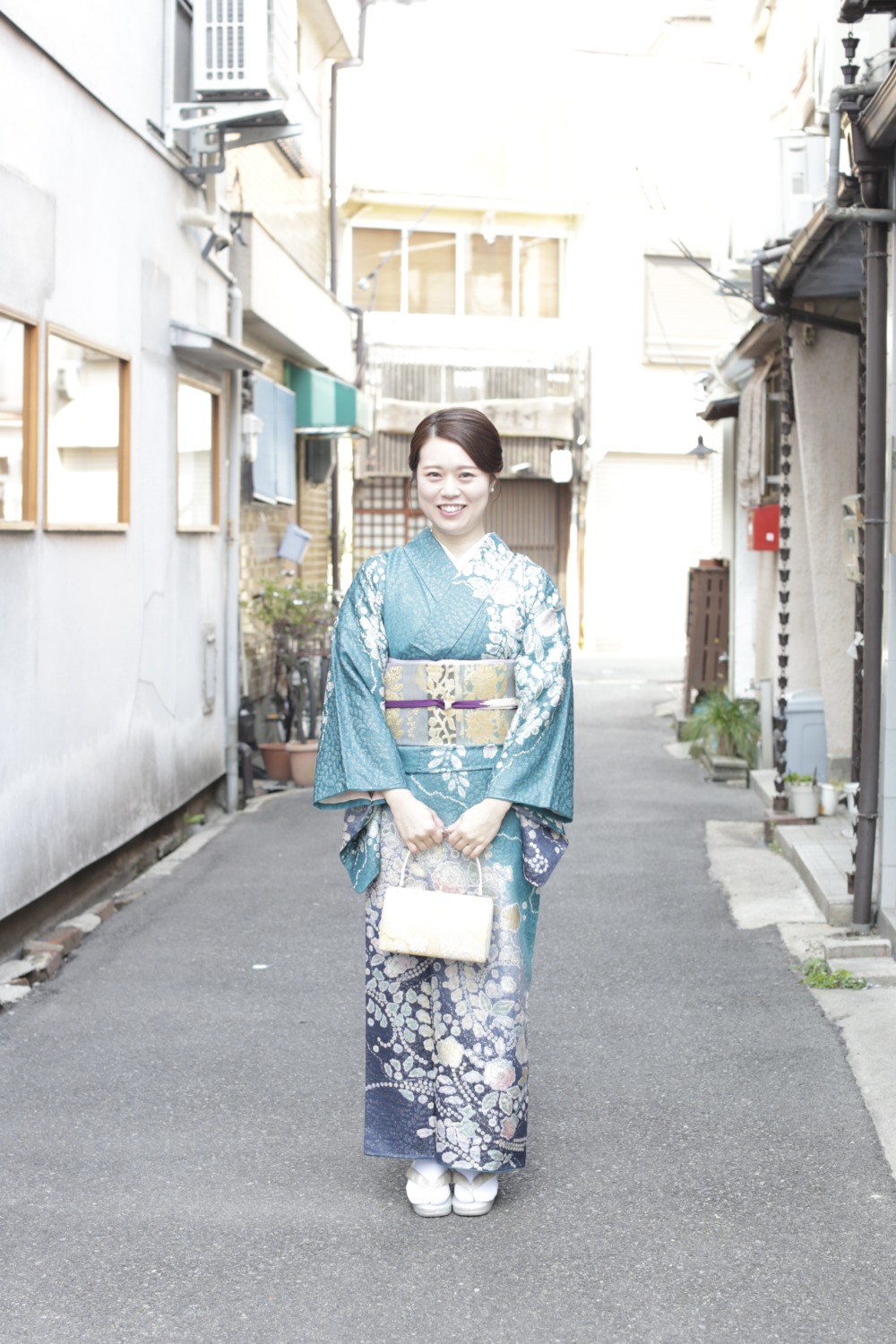 ＜レンタルきもの＞結婚式 訪問着 きもの六花（ricca） 大阪市北区中崎町 和裁・着付け