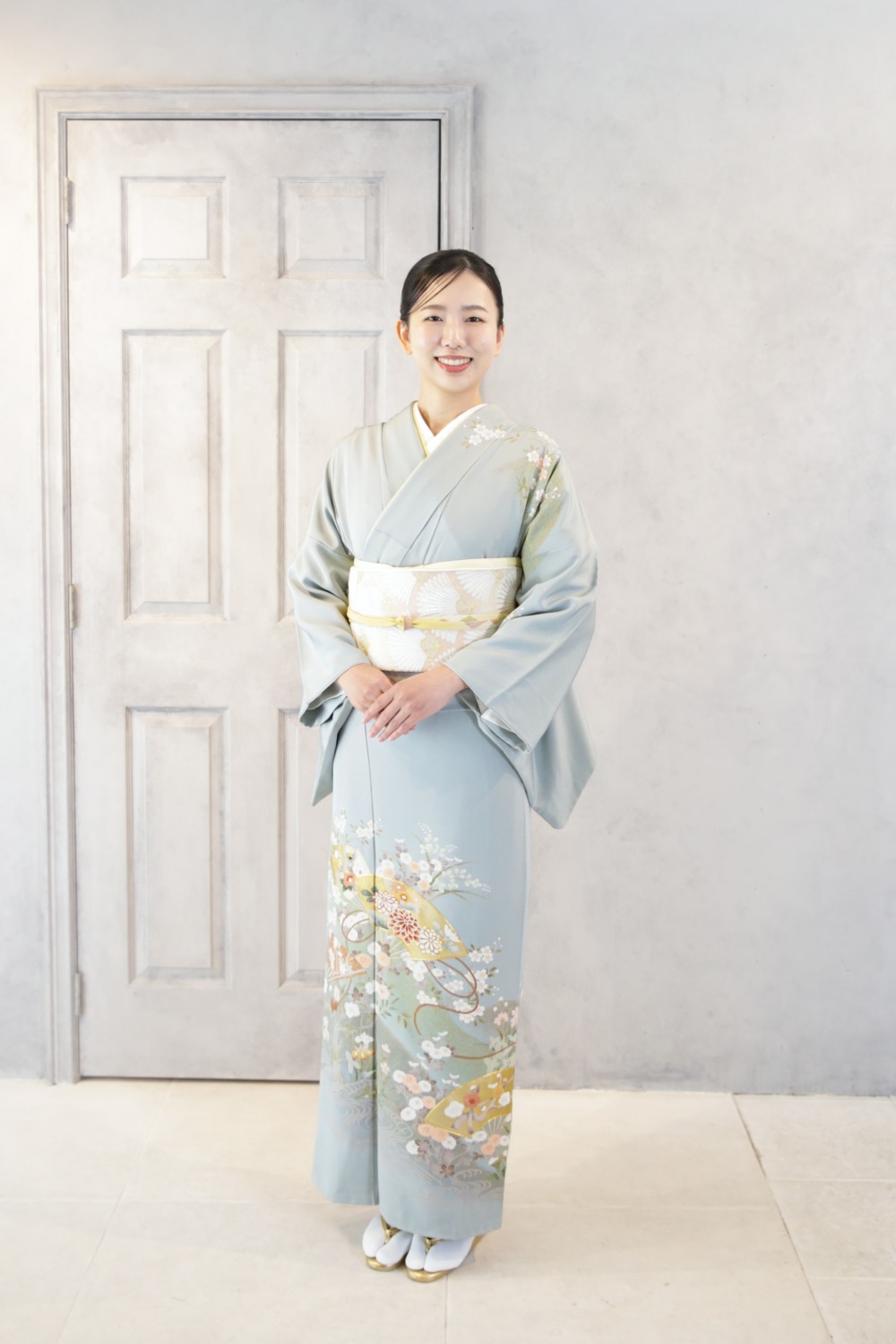 ＜レンタルきもの＞お宮参り 訪問着 きもの六花（ricca） 大阪市北区中崎町 和裁・着付け
