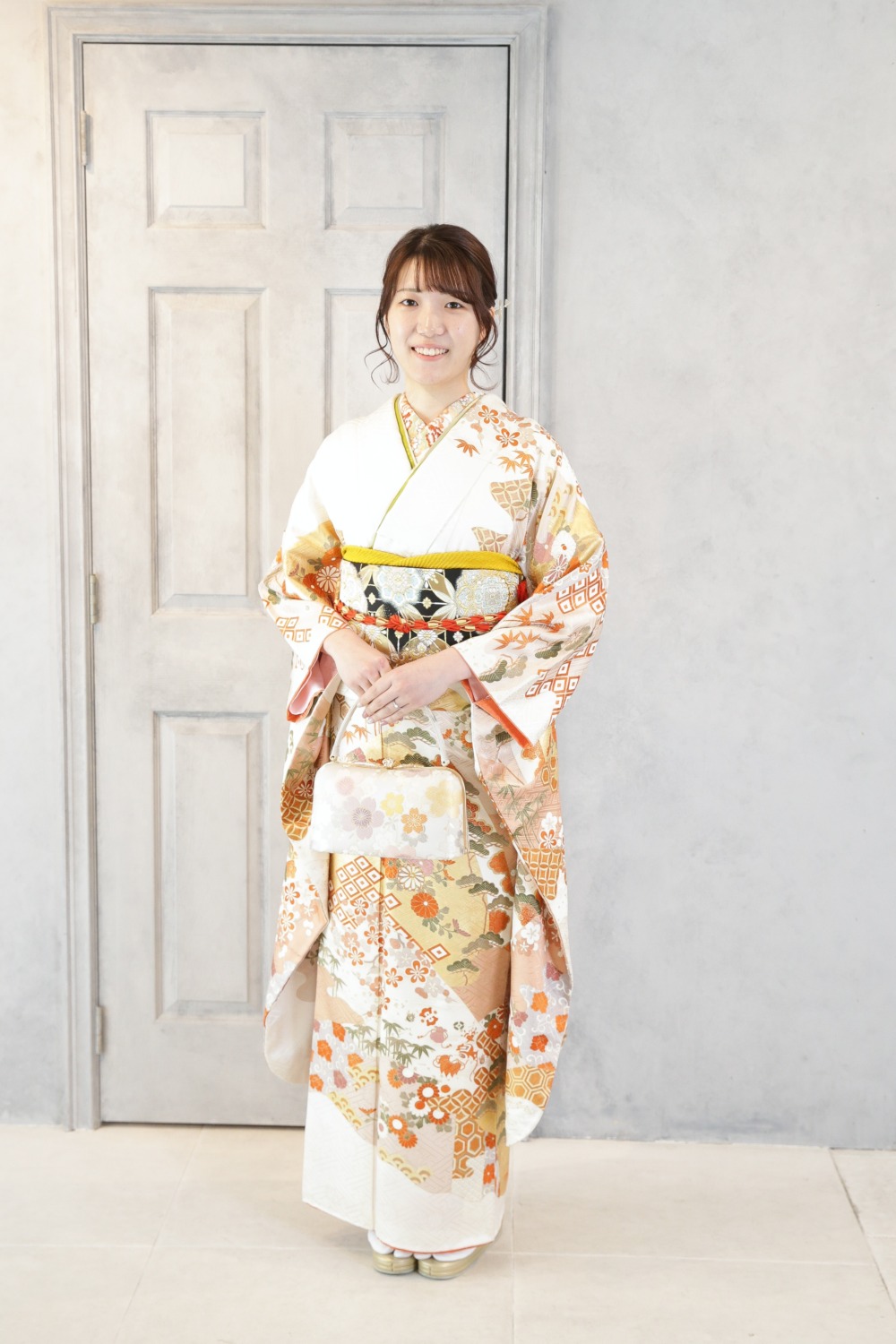 ＜レンタルきもの＞両家顔合わせ 振袖 きもの六花（ricca） 大阪市北区中崎町 和裁・着付け