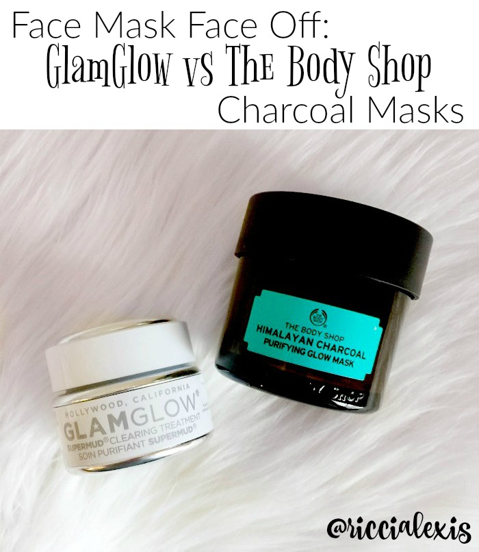 Face Mask Face Off! GlamGlow vs The Body Shop Charcoal Masks ricci alexis