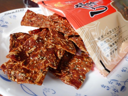 口碑卷) 津永食品 香酥芝麻杏仁脆片 甜美章魚花 柔軟的透光蒜味肉紙