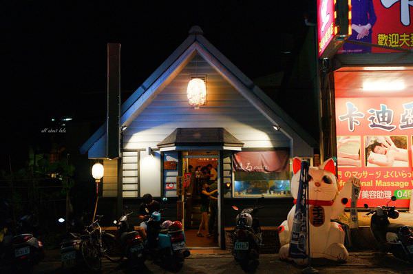 埔里深夜美食推薦 春花日式炭火串燒 大招財貓與日式小木屋