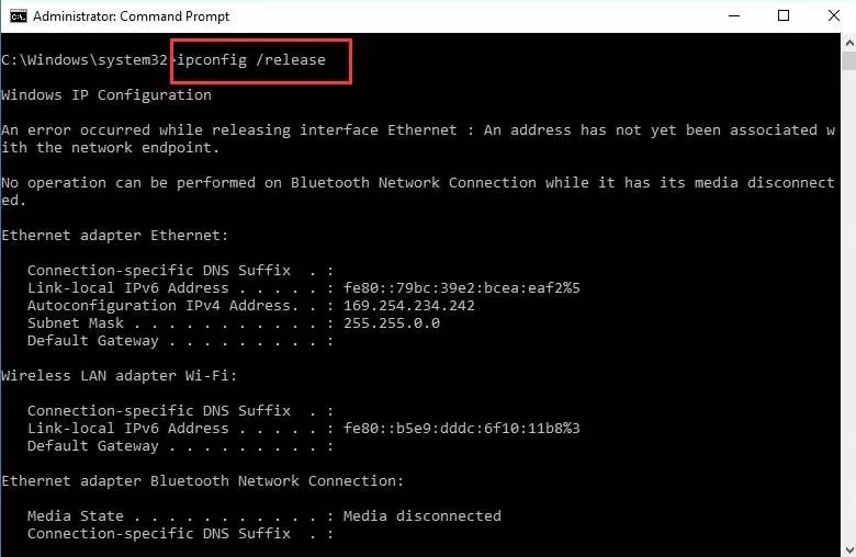 [FIXED] Wifi Doesn't Have a Valid IP Configuration on