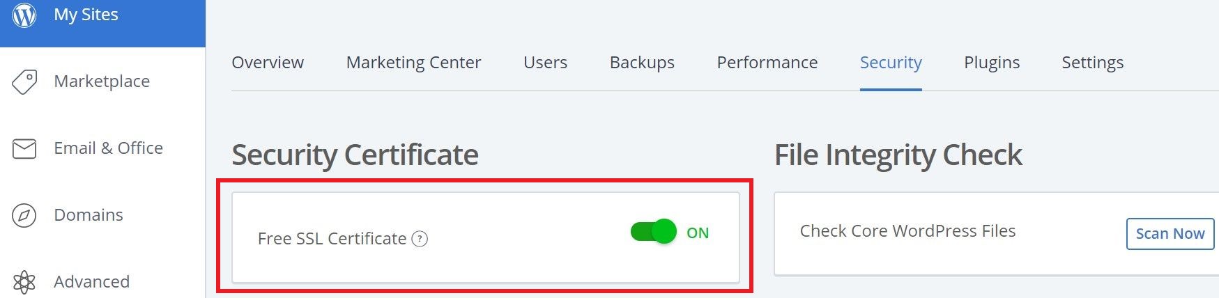  bluehost Free SSL