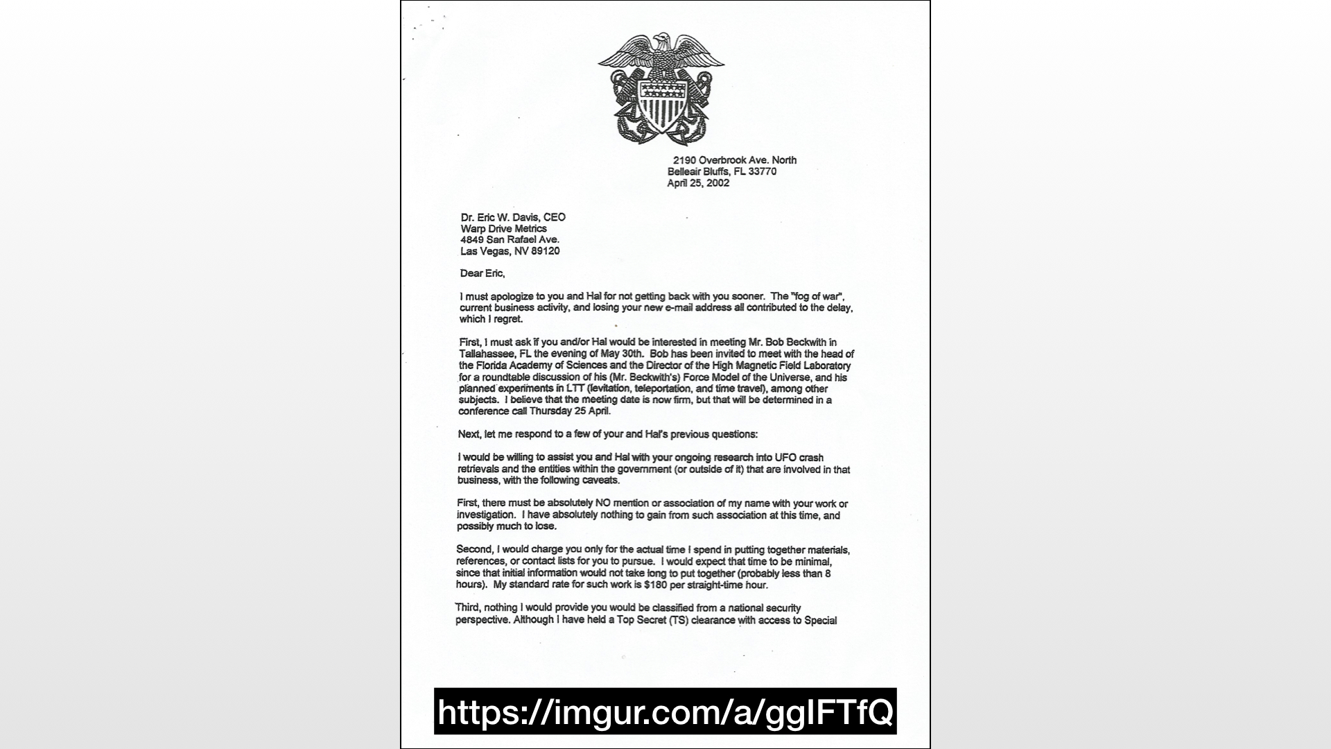 Article: UFO Leak of the Century: Richard Dolan Analyzes the Admiral