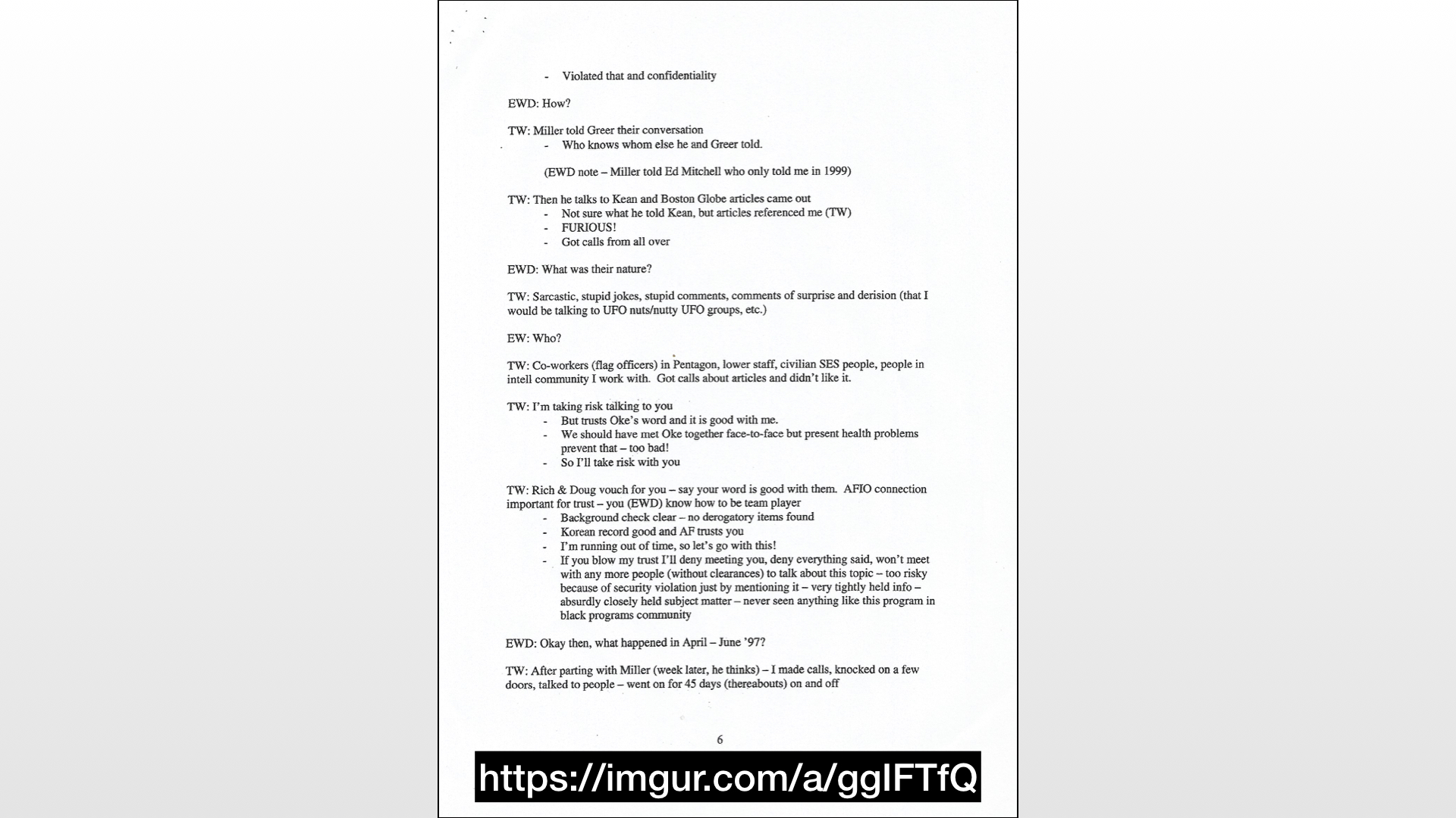 Article: UFO Leak of the Century: Richard Dolan Analyzes the Admiral Wilson Leak - Richard Dolan