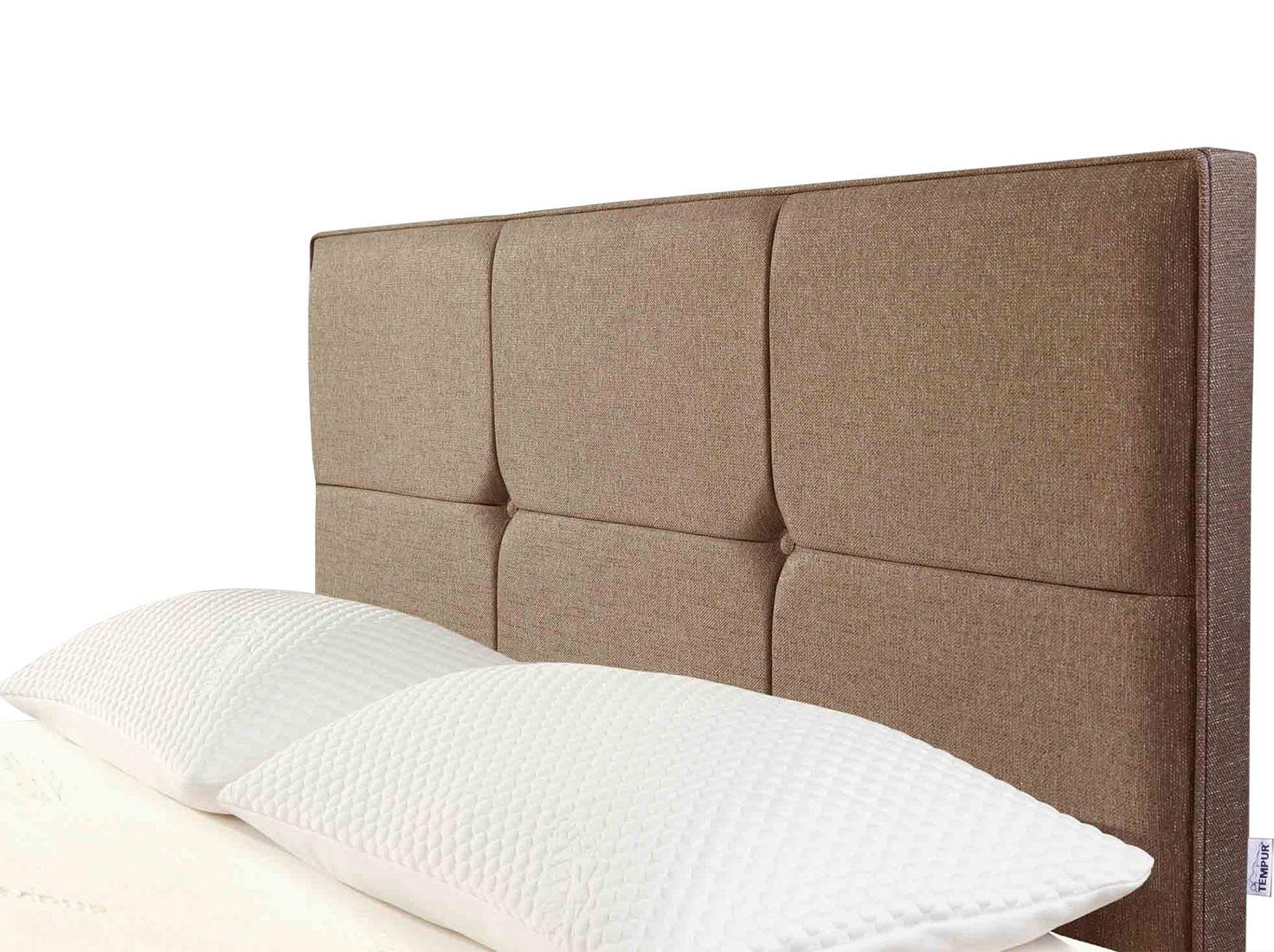 Tempur Caramel Ardennes Buttoned Headboard (Double) Richard F Mackay