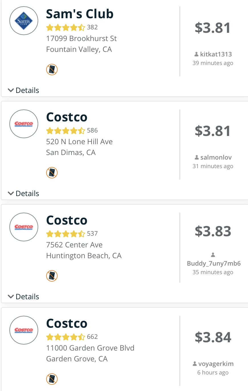 Discounted Los Angeles Gas Prices At Costco SOFI Blog … 3523246042