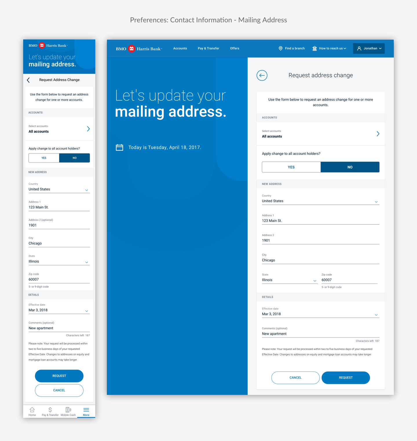 BMO Harris Online Banking Richard Li