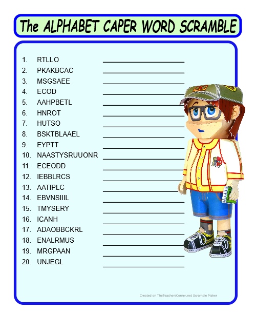 The Alphabet Capera Blake E mystery Classroom Short Stories