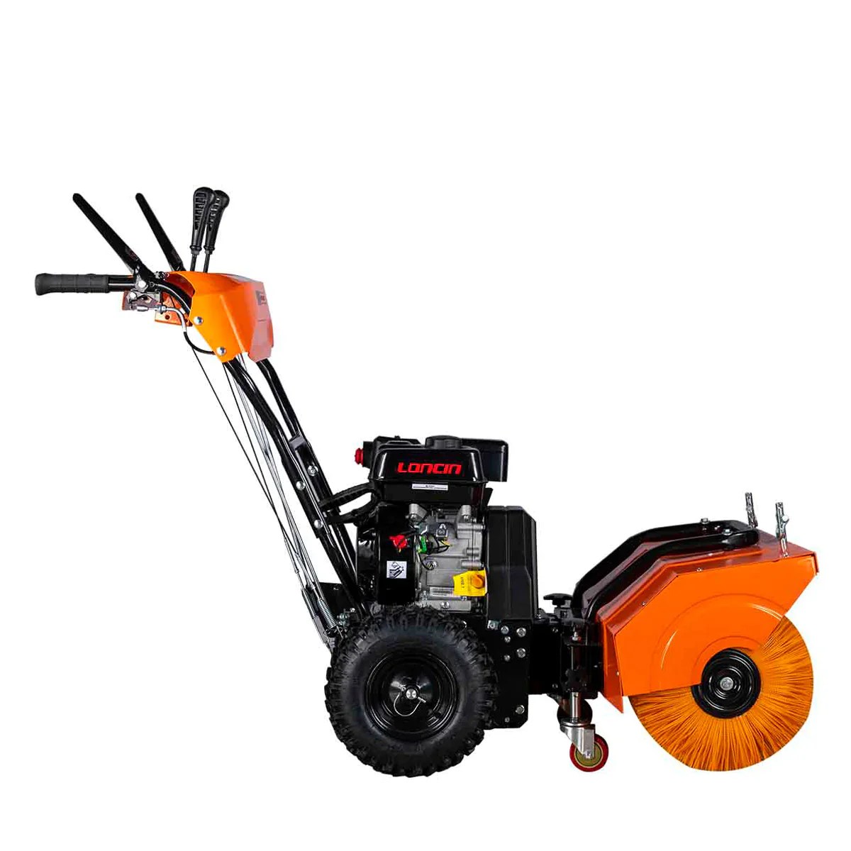New Premium 32” All Season Surface Rotary Brush/Snow Broom, Self-Prope
