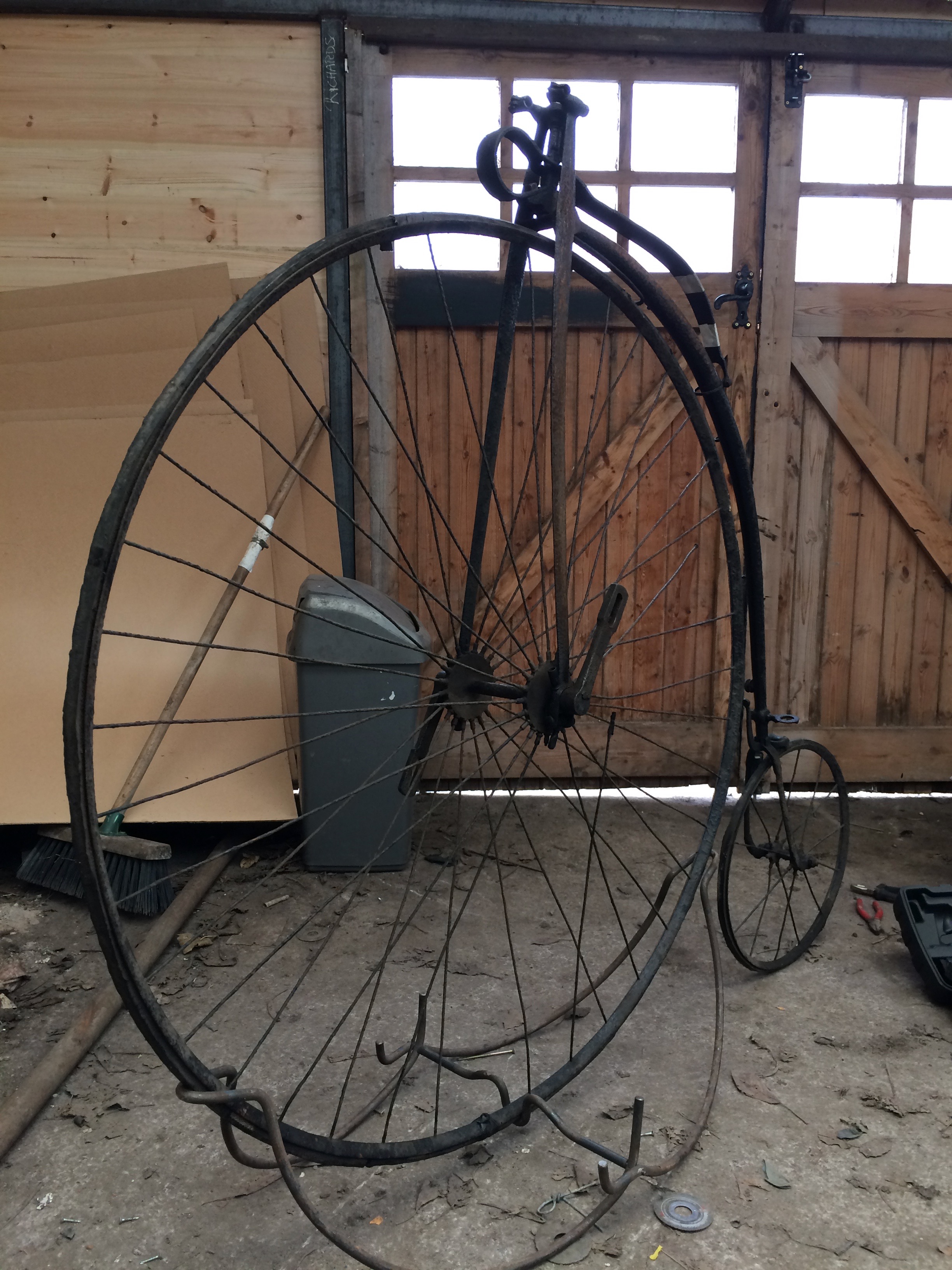 Antique Bicycle Restoration, Penny Farthing Ordinary Restoration