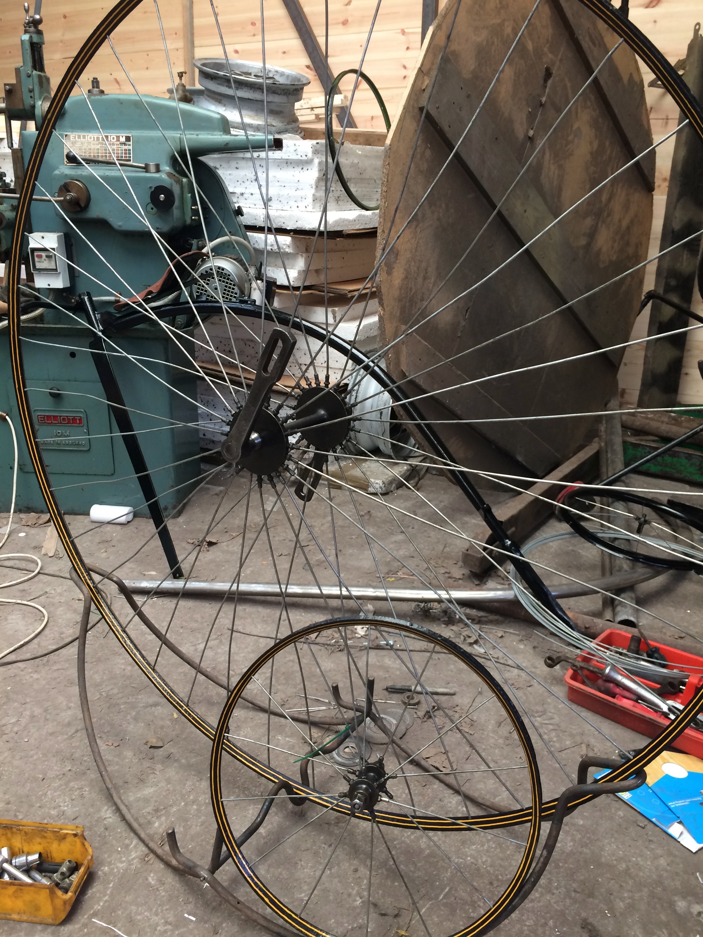 Antique Bicycle Restoration, Penny Farthing Ordinary Restoration