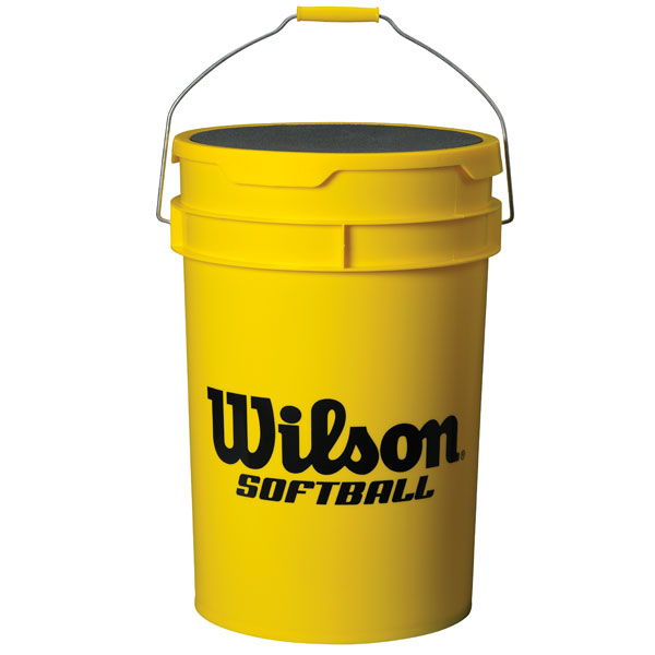 Wilson Softball Ball Bucket w/ Padded Lid