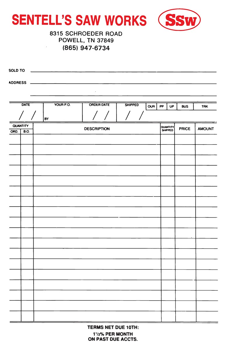 Invoices Richard's Printing Service, Inc.