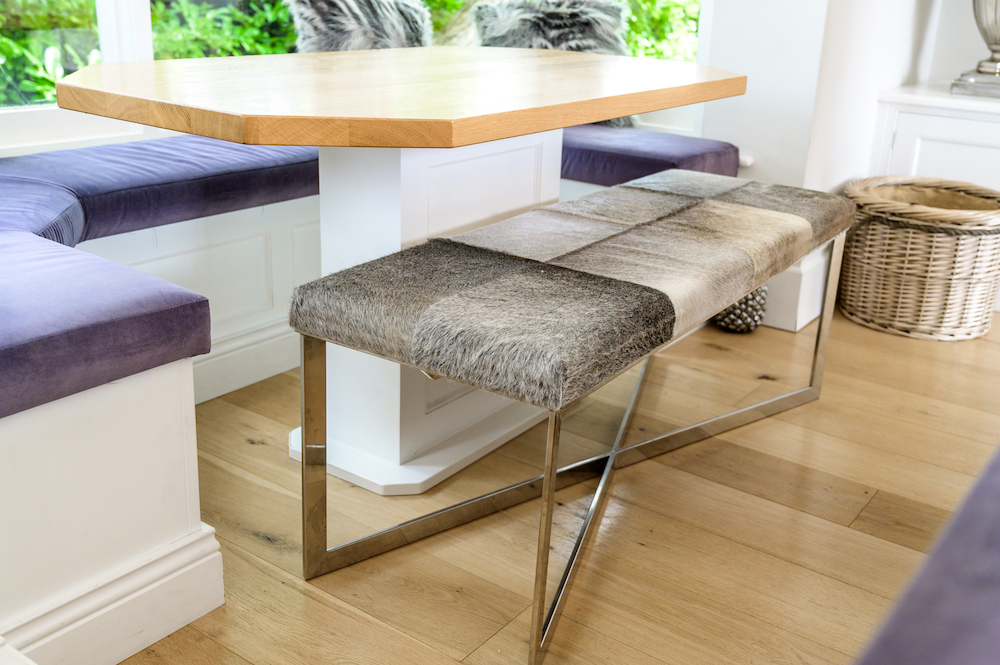 Indoor Bench with X Frame Richard Sutton Design