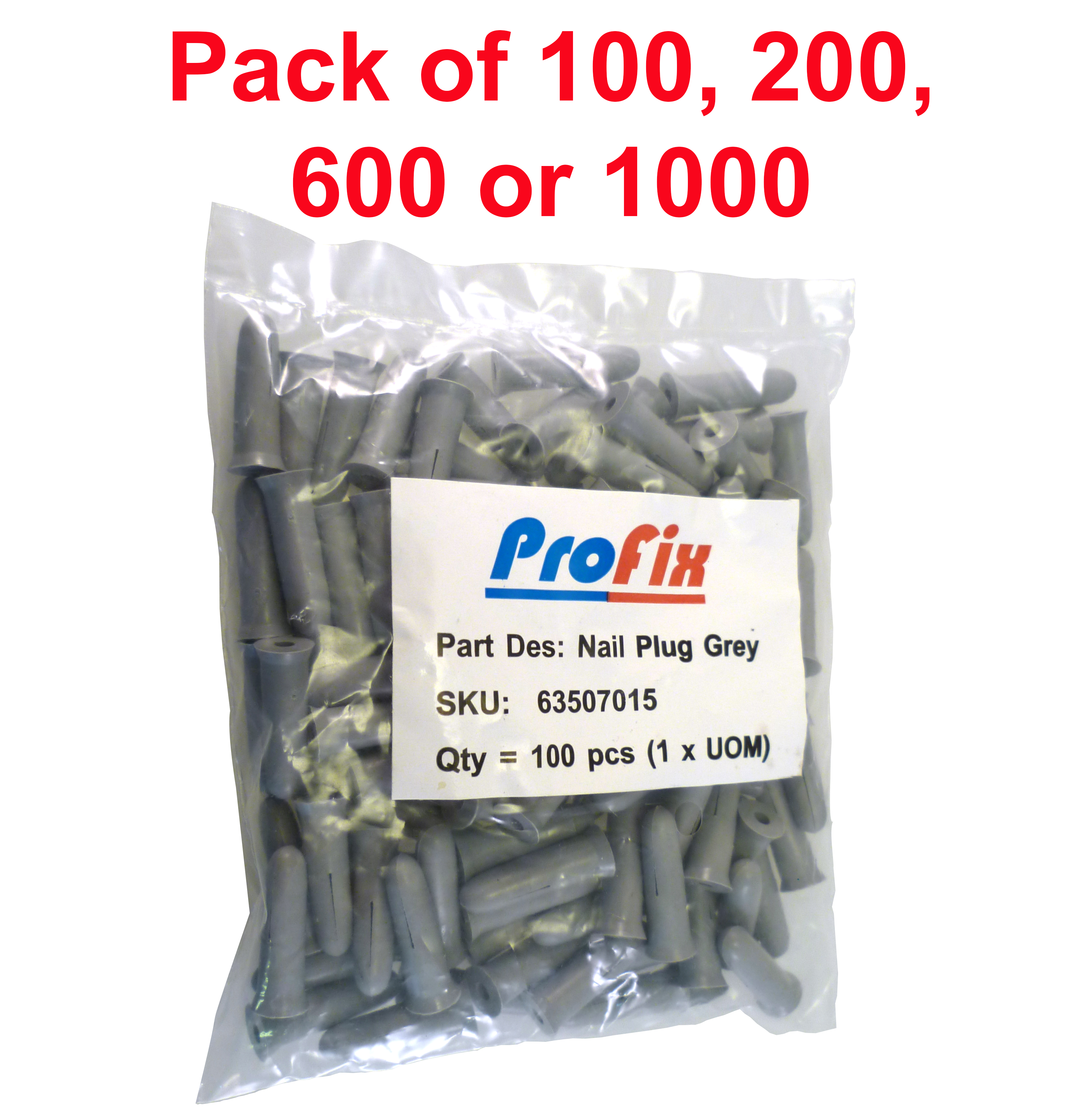 Profix Nail Plug for Cable Clip/Masonry Nails in Hard/Soft Walls OMQ2