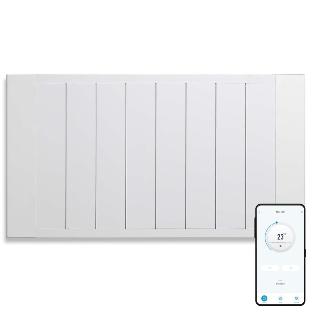 Exo Aluminium Ceramic Electric Wall Heater + Timer, WiFi App Control