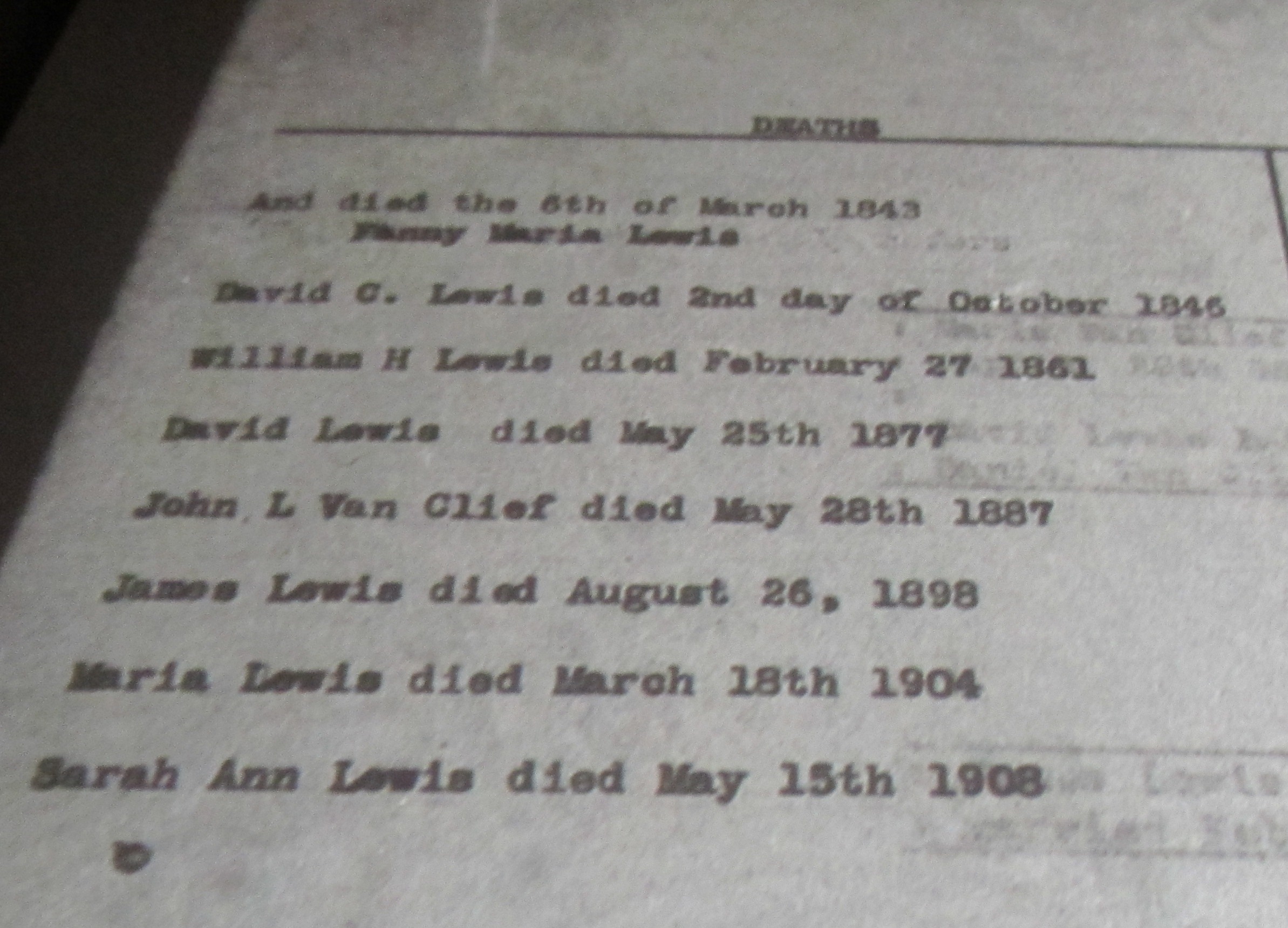 Bible Records Staten Island, Richmond County, NY Genealogical Resources