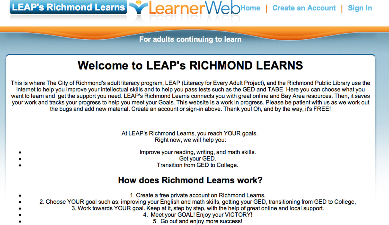 New computer program to enhance adult education Richmond Confidential