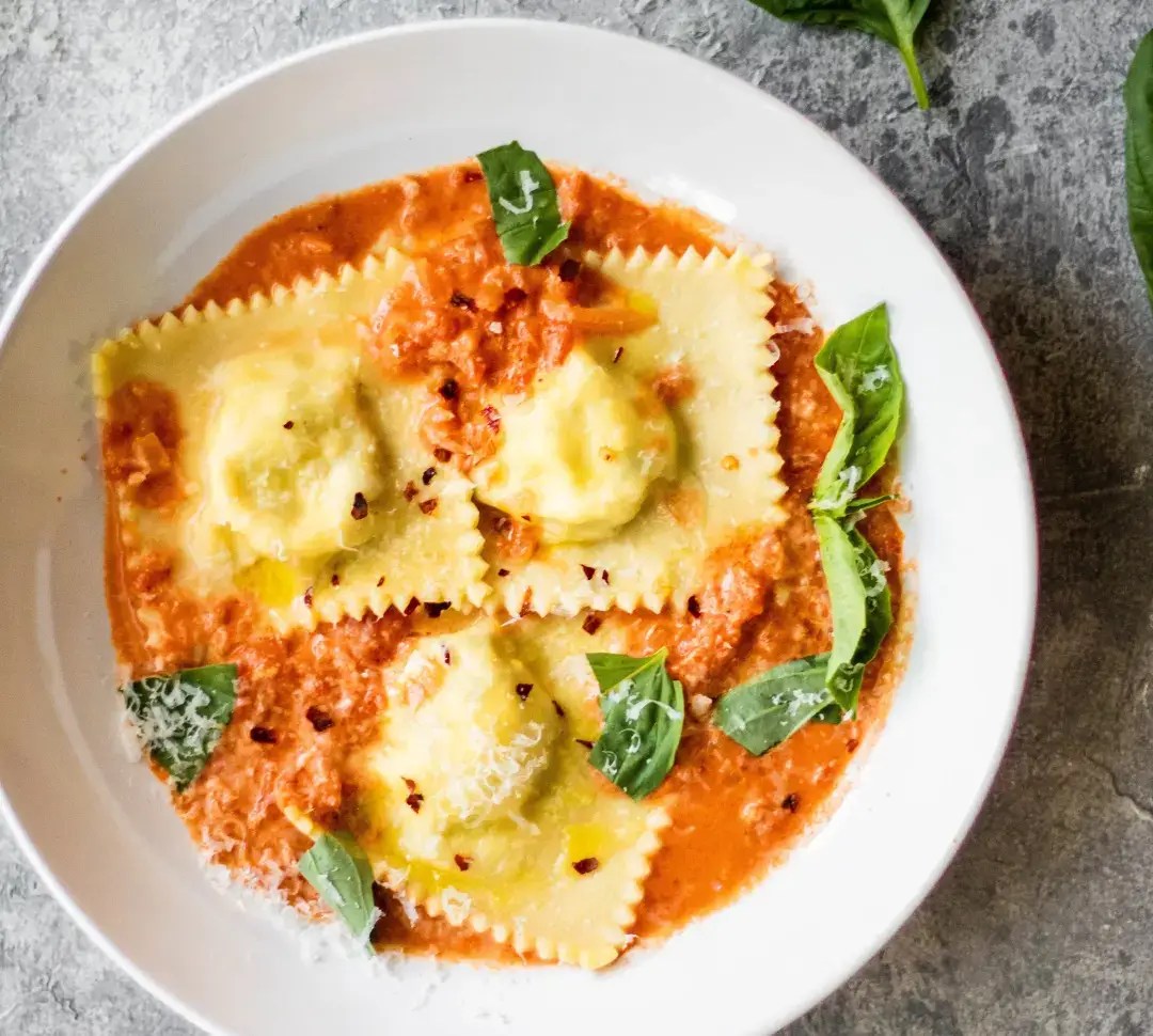 Pan Roasted Pear & Goat Cheese Richter Caterers