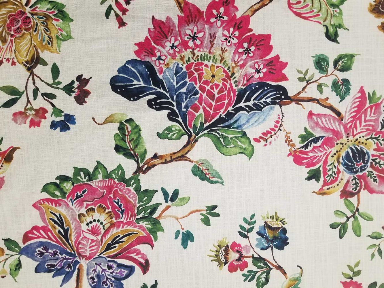 Plantation Multi Floral Home Decor Fabric Rich Tex