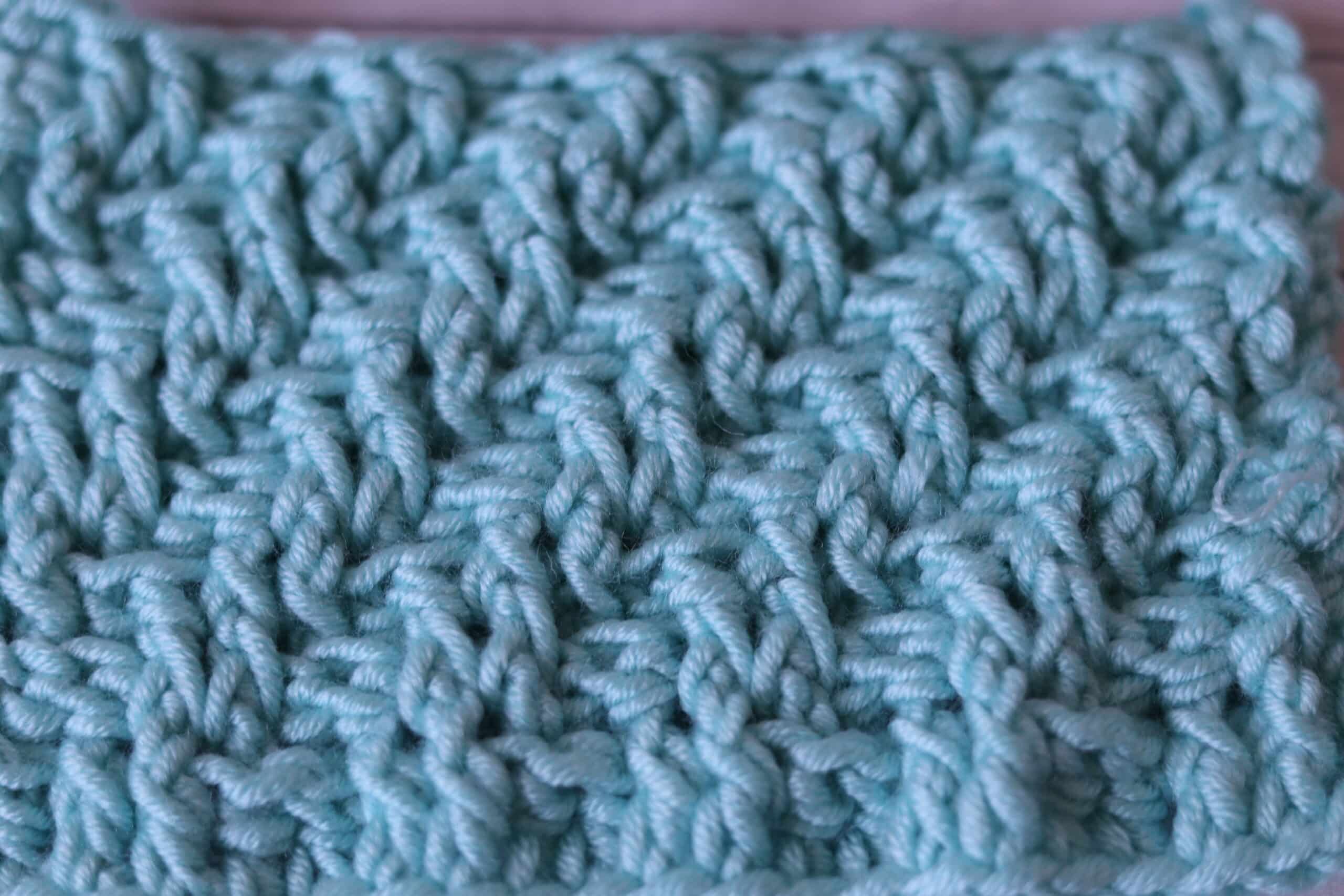 Diagonal Raised Double Crochet Stitch How to Crochet Rich Textures