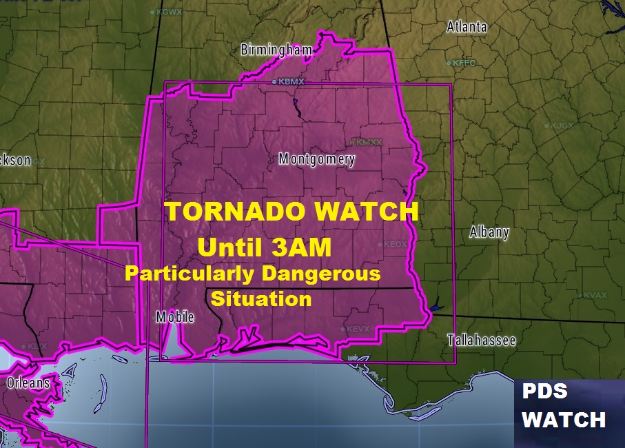 TORNADO WATCH Particularly Dangerous Situation Rich Thomas