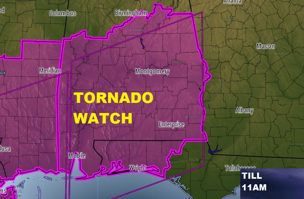 TORNADO WATCH till 11AM SEVERE RISK Today, Tonight through Sunday AM Rich Thomas