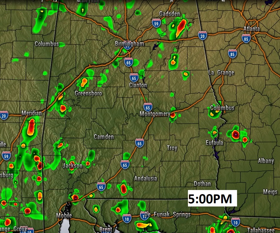 Saturday UPDATE Routine July Weekend Hot, Humid, Random PM Storms