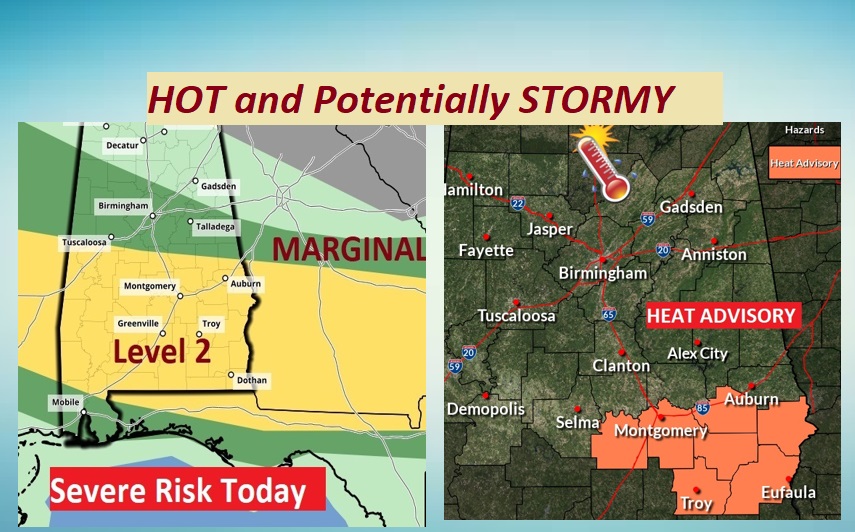 TUESDAY Update Heat Advisory Strong/Severe Storms Likely Rich Thomas