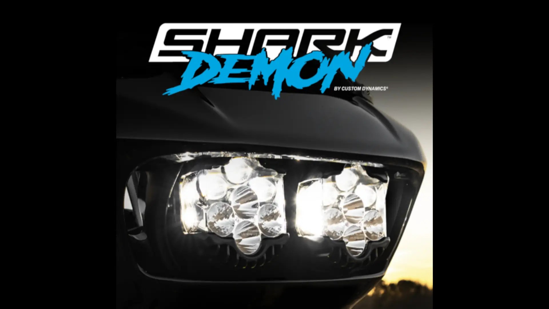 Shark Demon 2 Headlight: Road Glide Performance
