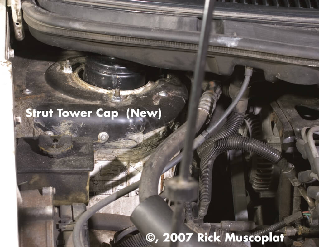 Rusted strut tower Dodge Caravan Ricks Free Auto Repair Advice