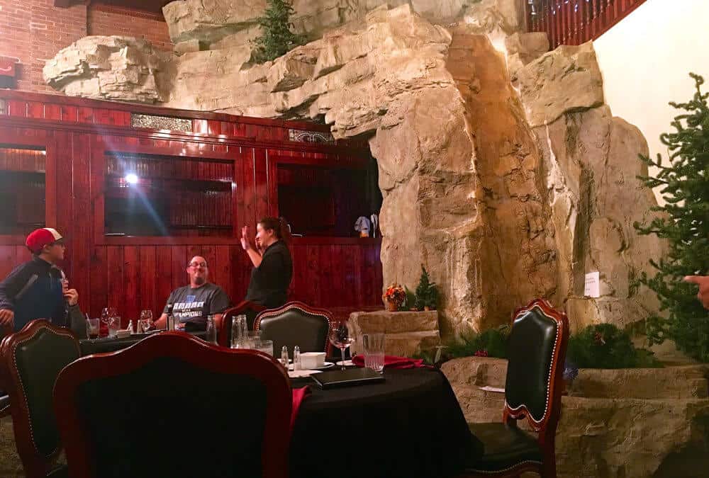 Custom Rock Formations in Roundhouse Restaurant in Lead, SD