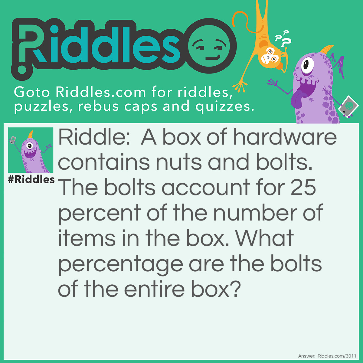 Nuts And Bolts Riddle... Riddle And Answer
