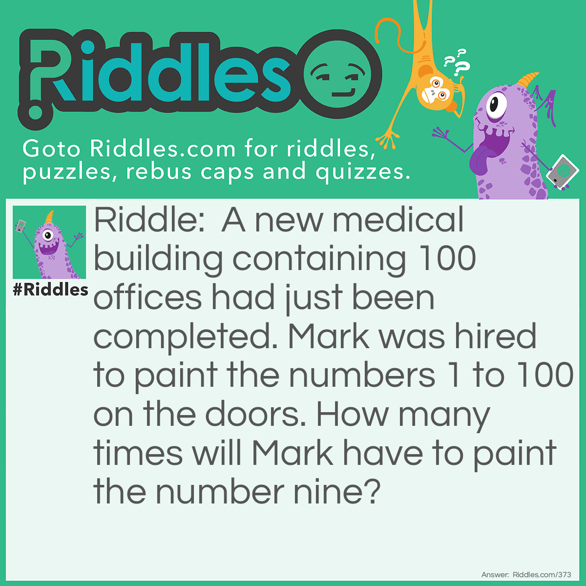 How Many 9s Are There From 0 To 100... Riddle And Answer