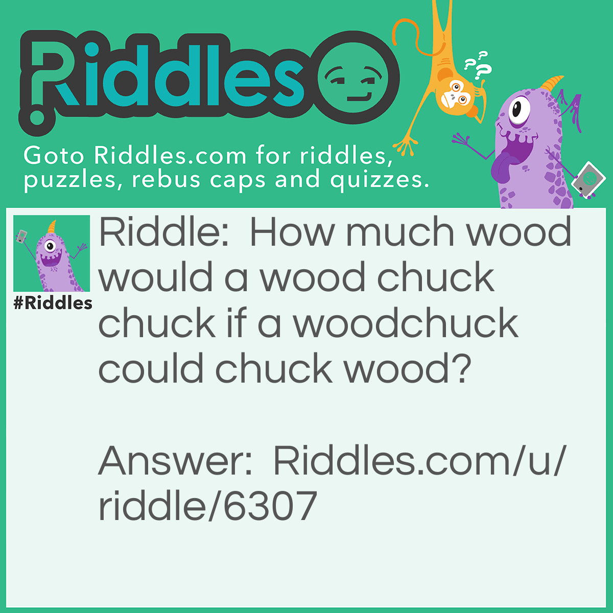 Woodchucks!... Riddles With Answers