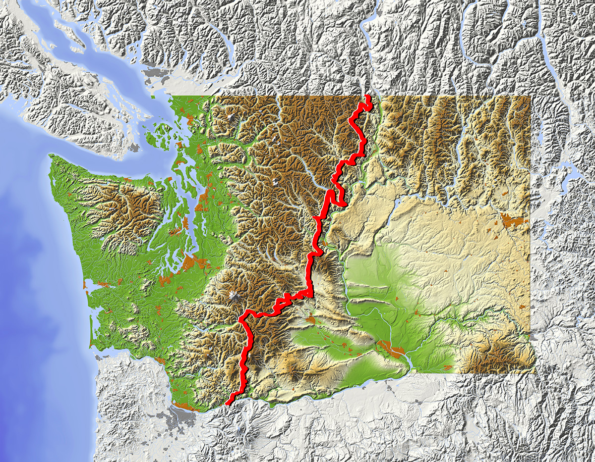 All Trails Washington Map GPS Tracks Backcountry Discovery Routes