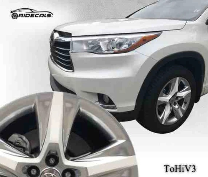 Toyota Highlander 19" rim decals ToHiV3 Ridecals