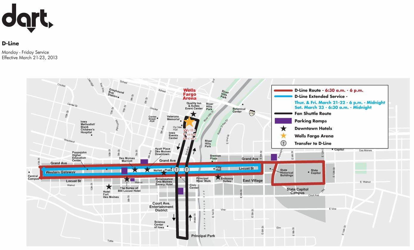 Take Public Transit to the NCAA Wresting Tournament, March 21 23