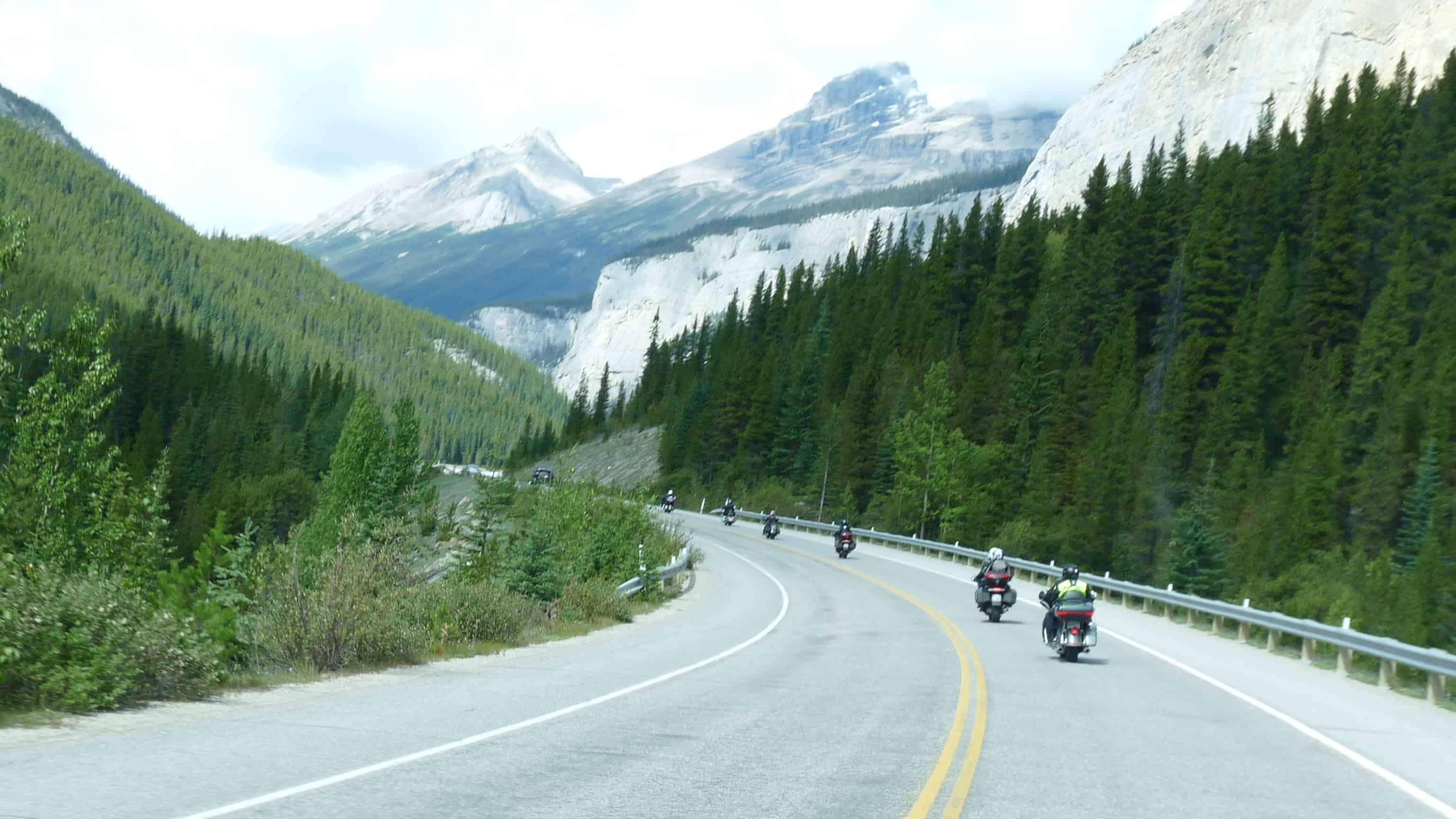 Canadian Rockies Guided Motorcycle Tour, Self Drive, and Rental Ride