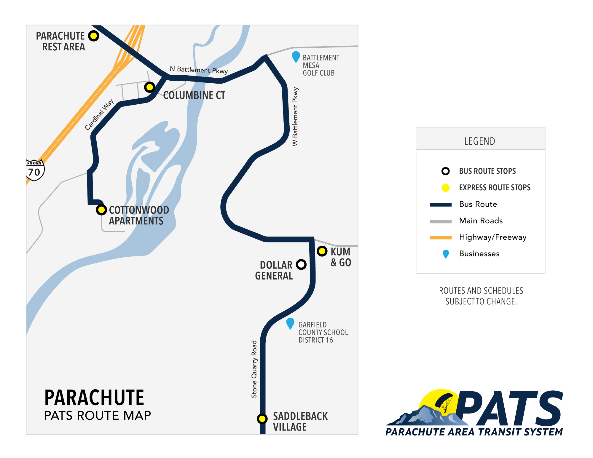 PATS Parachute Area Transit System Providing Community Connections