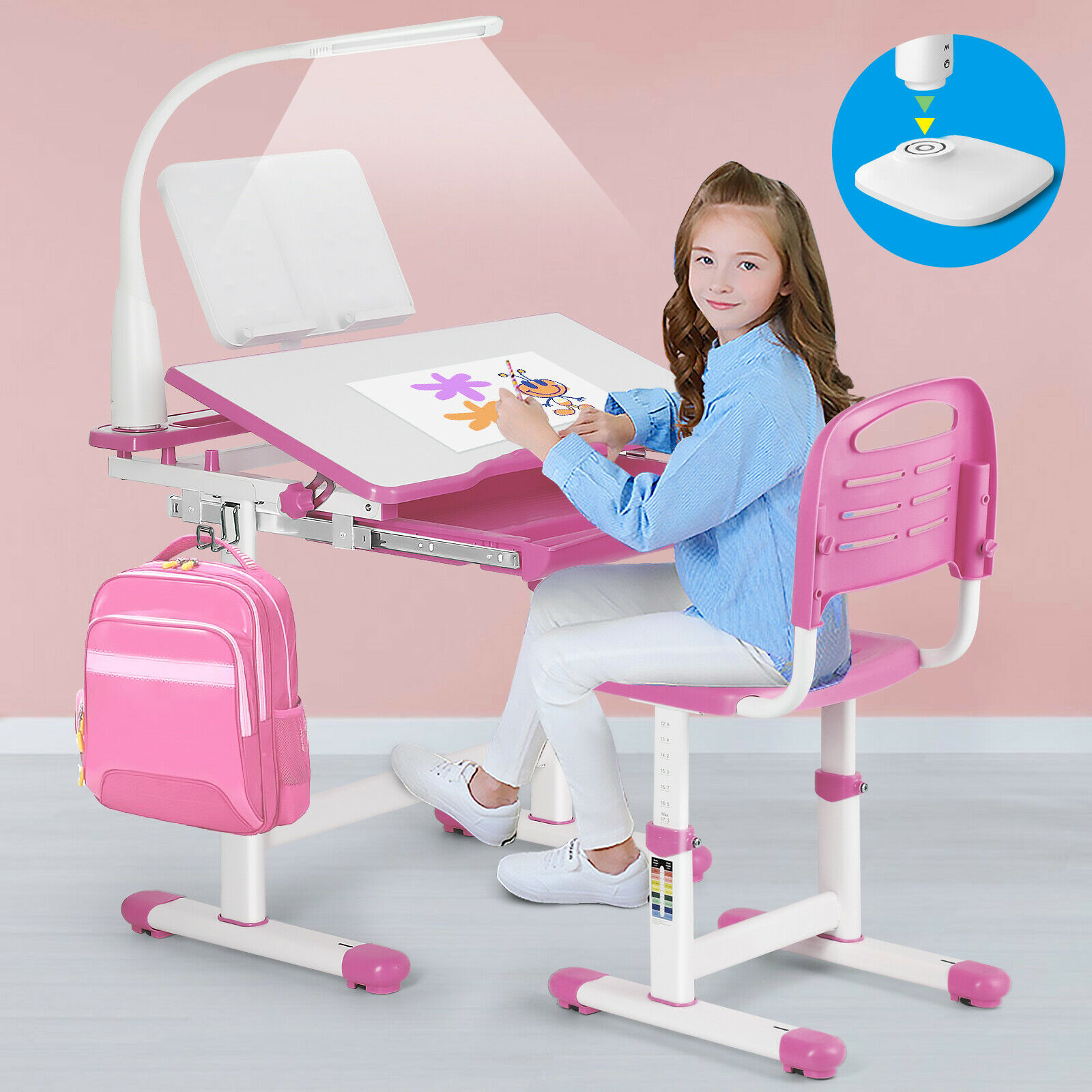 Premium Adjustable Kids Study Desk and Chair Set Rider99 Your Bike