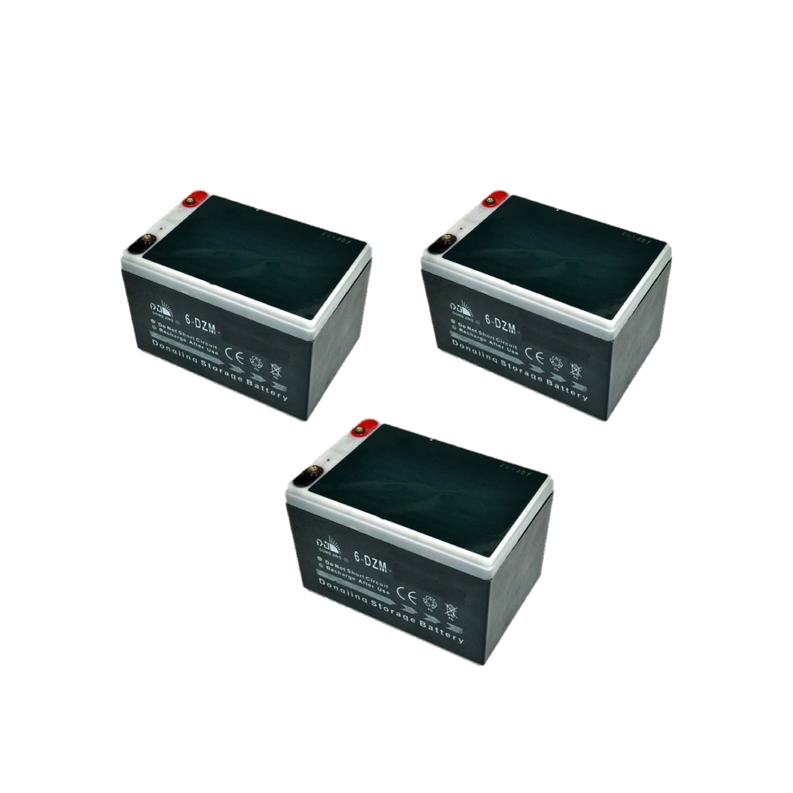 Set of 3 Quad BIKE 12V 12ah Batteries Riders and Rollers