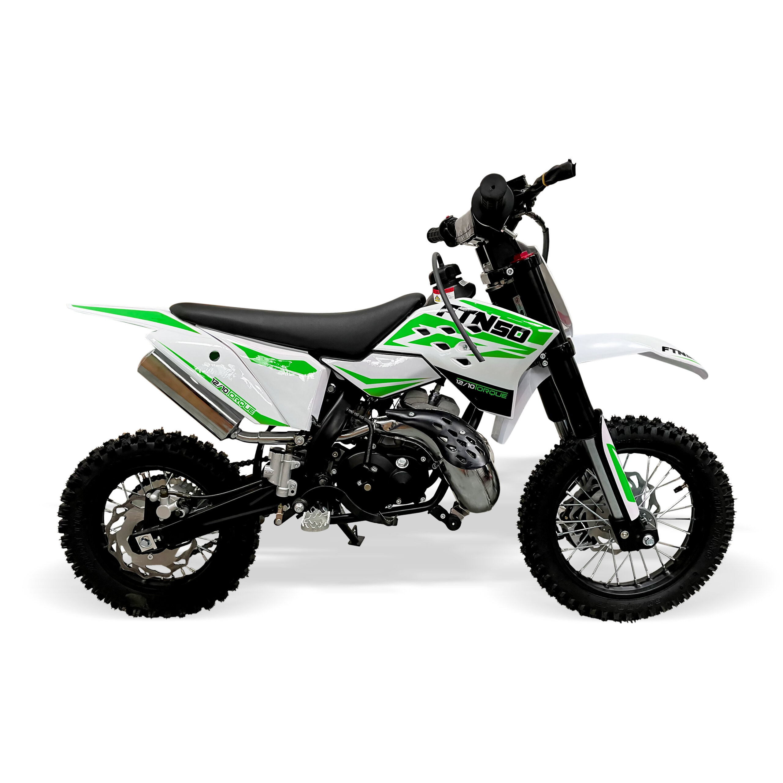 50cc FTN50 Dirt Bike Green (KTM Plastics) Riders and Rollers